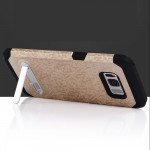 Wholesale Samsung Galaxy S8 Plus Pixel Armor Hybrid Kickstand Case (Champagne Gold)